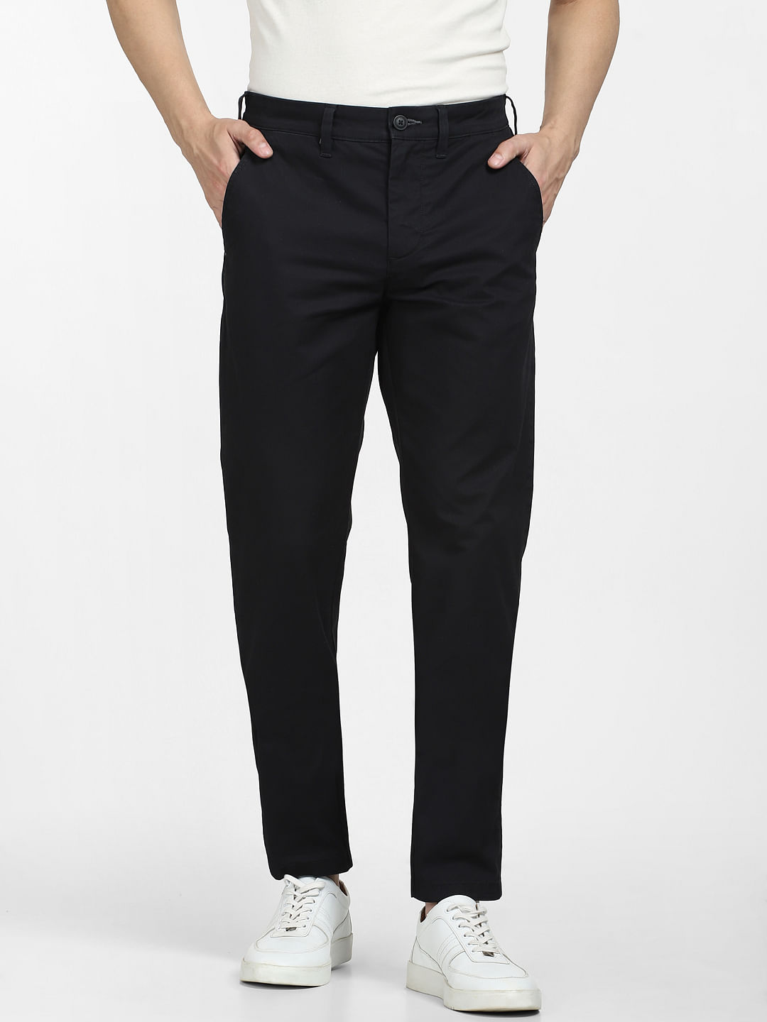 Buy Black Fusion Fit Mens Cotton Trouser Online | Tistabene - Tistabene